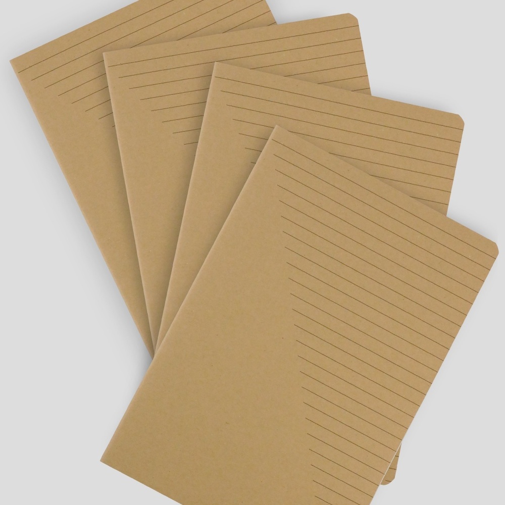 MILIKO A5 KRAFT PAPER SERIES 8 NOTEBOOKS (RULED)